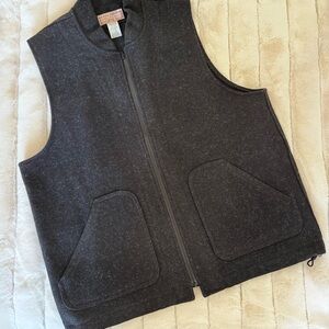 Filson Men’s MACKINAW Charcoal Wool Vest Liner NWOT